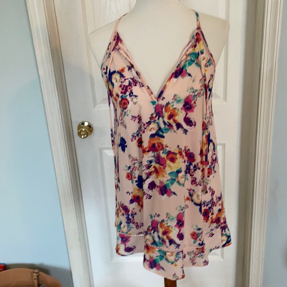 Pink floral top